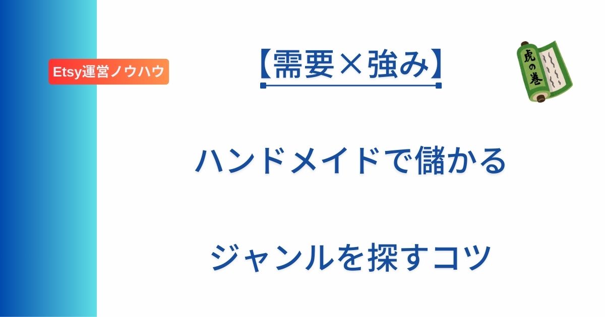 ハンドメイドの儲かるジャンルについて解説した記事のアイキャッチ画像